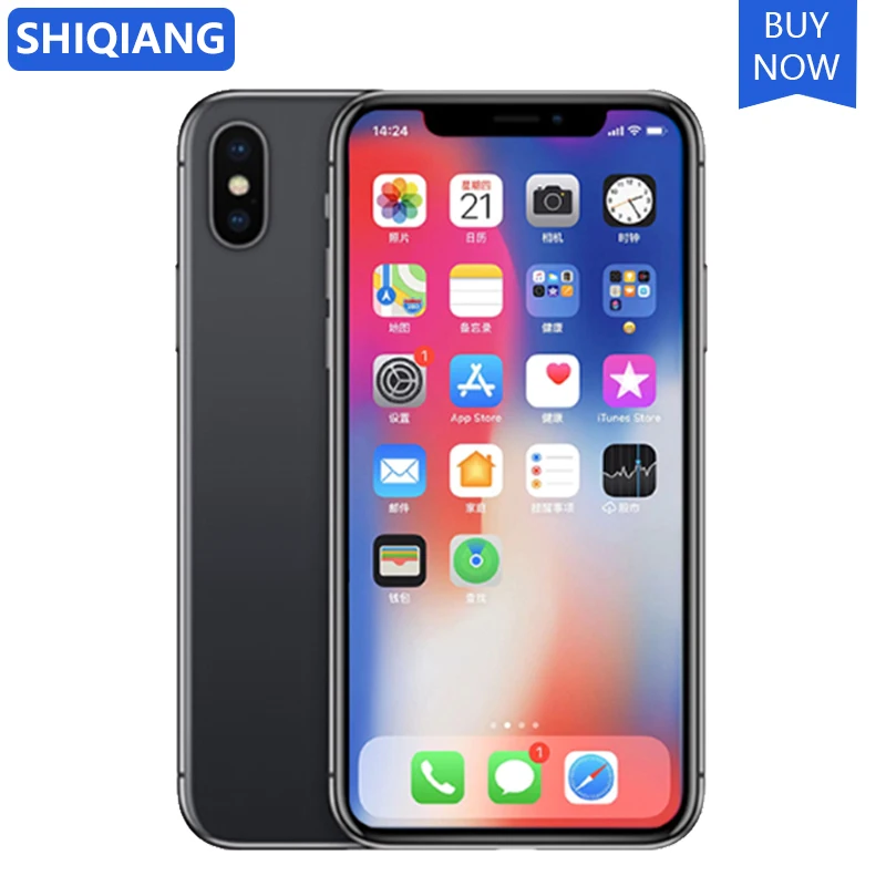 Разблокированный Apple iPhone X оригинальный телефон б/у сканер лица 3 Гб ОЗУ 64/256 ПЗУ 4G