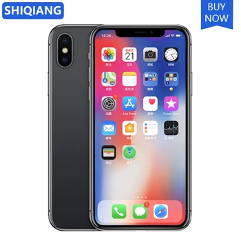 

Unlocked Apple iphone X Original Used Telephone FaceID 3GB RAM 64/256GB ROM 4G LTE 5.8' Hexa Core 12MP iOS 1SIM Card Cell Phones