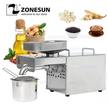 ZONESUN пресс-машина для масла из нержавеющей стали коммерческий домашний масляный экстрактор пресс-экспеллер er 110 В или 220 В