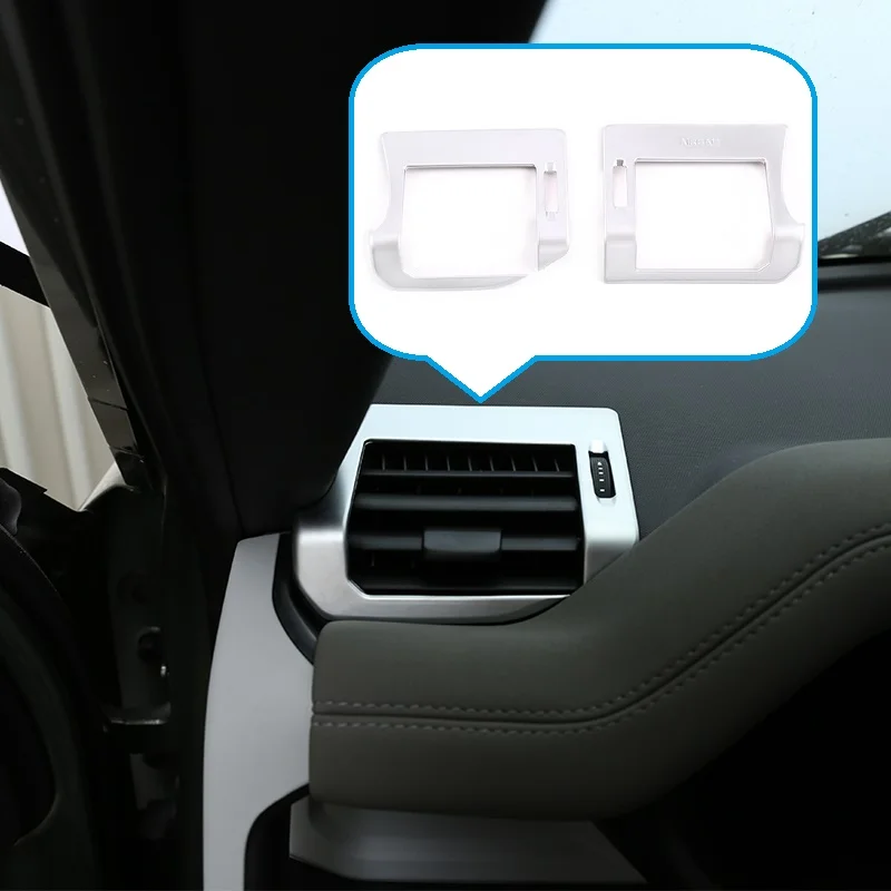 

NEW!!! ABS Chrome AC Front Air Outlet Frame Decoration Stickers For Land Rover Defender 110 130 2020 Car Accessories