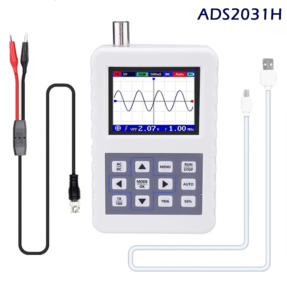 ADS2050H ADS2031H Ручной осциллограф высокоточные портативные 2,4 дюймовый ЖК-экран TSH магазин - Цвет: ads2031h