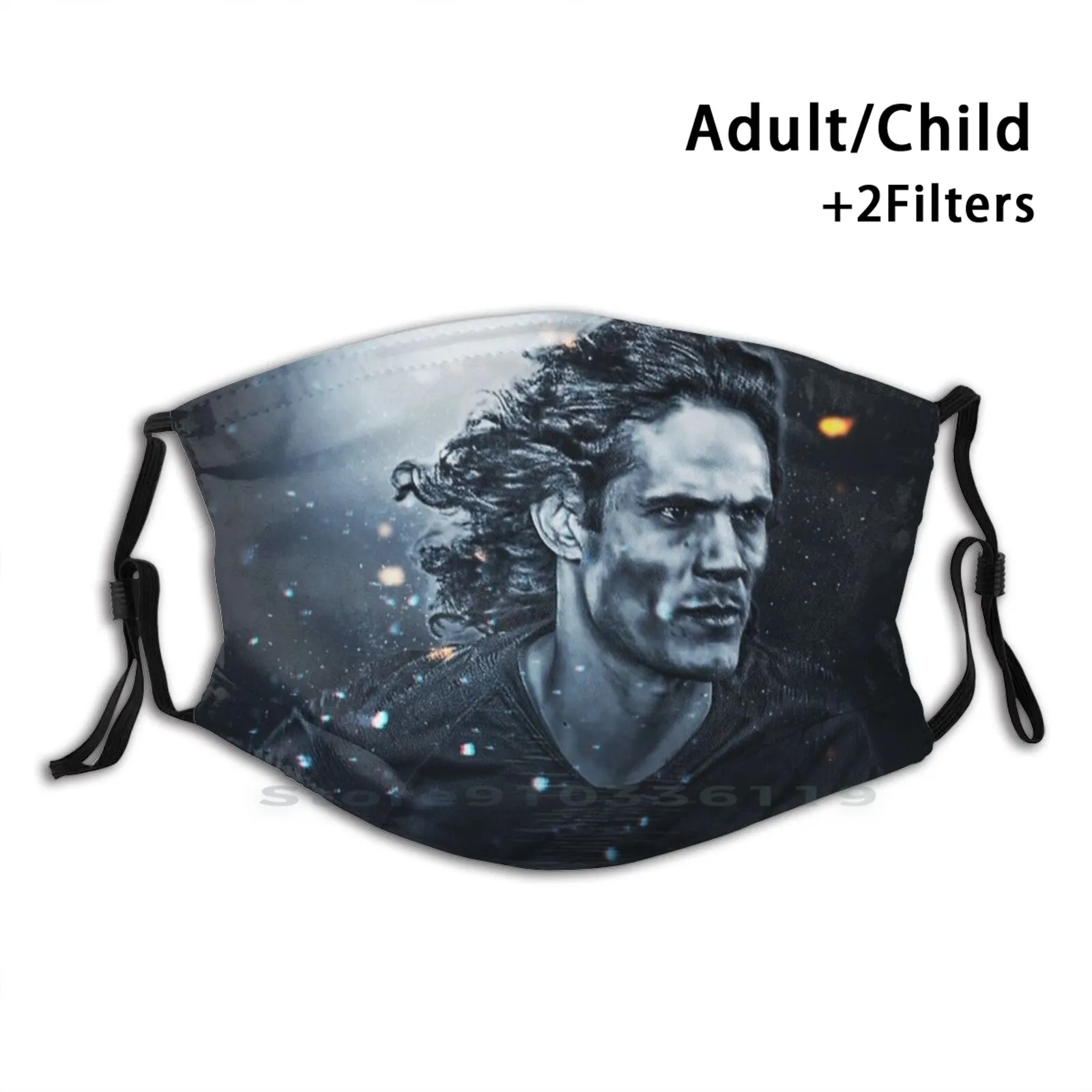 Edinson Cavani Design Anti Dust Filter смываемая маска для лица Kids Soccer Football France Paris|Мужские