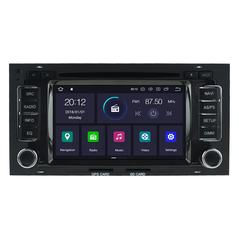 DSP ips Android 9 2 DIN Автомобильный gps-навигация, dvd-плеер радио для MULTIVAN 2008-2012 TOUAREG 2002-2010 воспроизводительный мультимедиа
