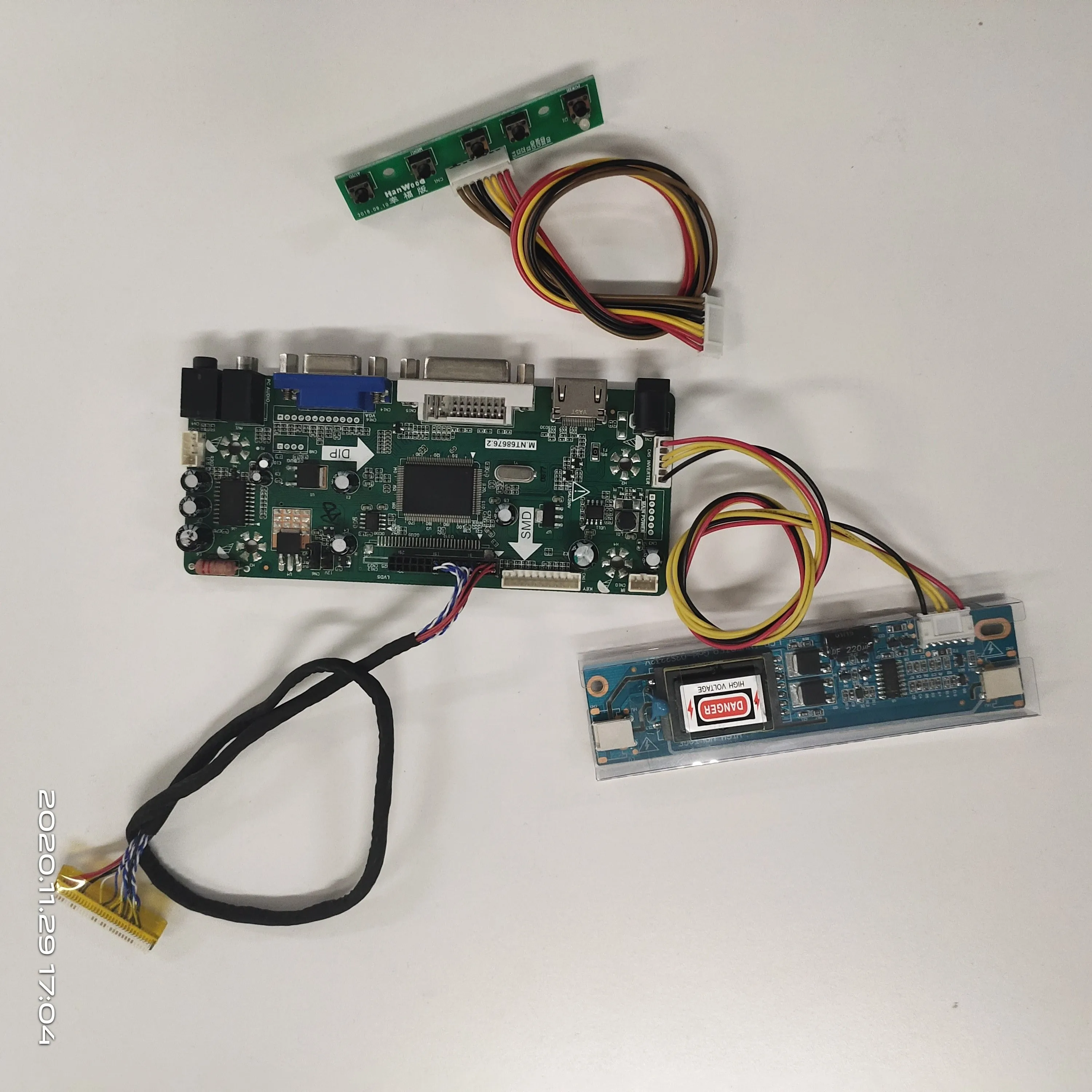 Kit de Painel Lcd M150xn07 v2 v9 v1 v3 v5 1024×768 Faça Você Mesmo Painel com Lâmpadas Driver de Áudio Hdmi Mais Dvi Mais Vga Tela de Exibição