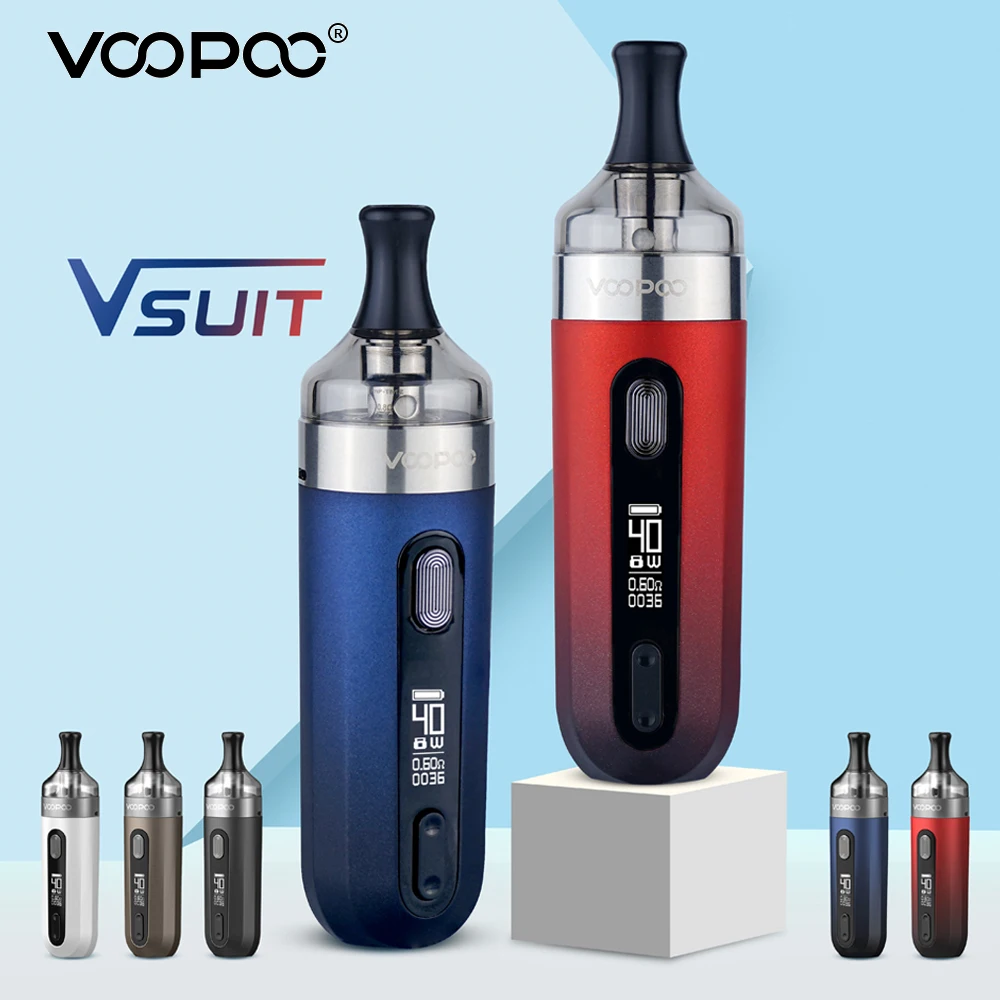 VOOPOO-Kit de cápsula para cigarrillo electrónico, batería integrada de 40W y 1200mAh, tanque Pod MTL de 2ml con bobinas TR1 TM2, carga tipo C, pantalla OLED de 0,54
