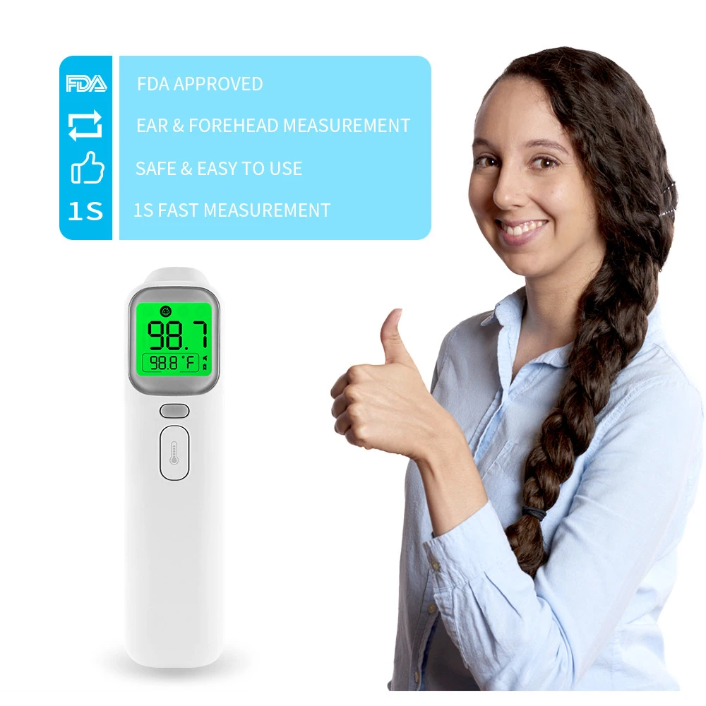 Светодиодный Интеллектуальный Термометр для тела, трансформируемый Инфракрасный цифровой термометр, прецизионный термометр для детского тела