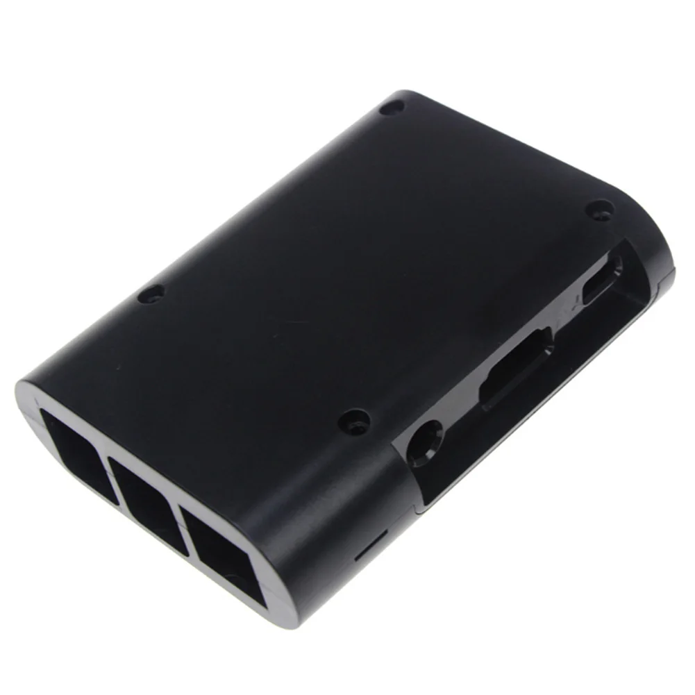 Аксессуары, чехол, прочный протектор, 2 модели B, домашний корпус, округлый, практичный, легкий, для Raspberry Pi 3 - Цвет: Черный