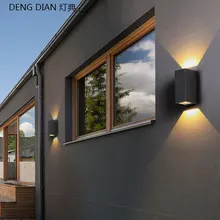 Настенный светодиодный светильник, современный, IP65, водонепроницаемый, уличный светильник, промышленный, алюминиевый, США, светодиодный, 6 Вт, AC85-265V, 220-240 В, гаражный забор