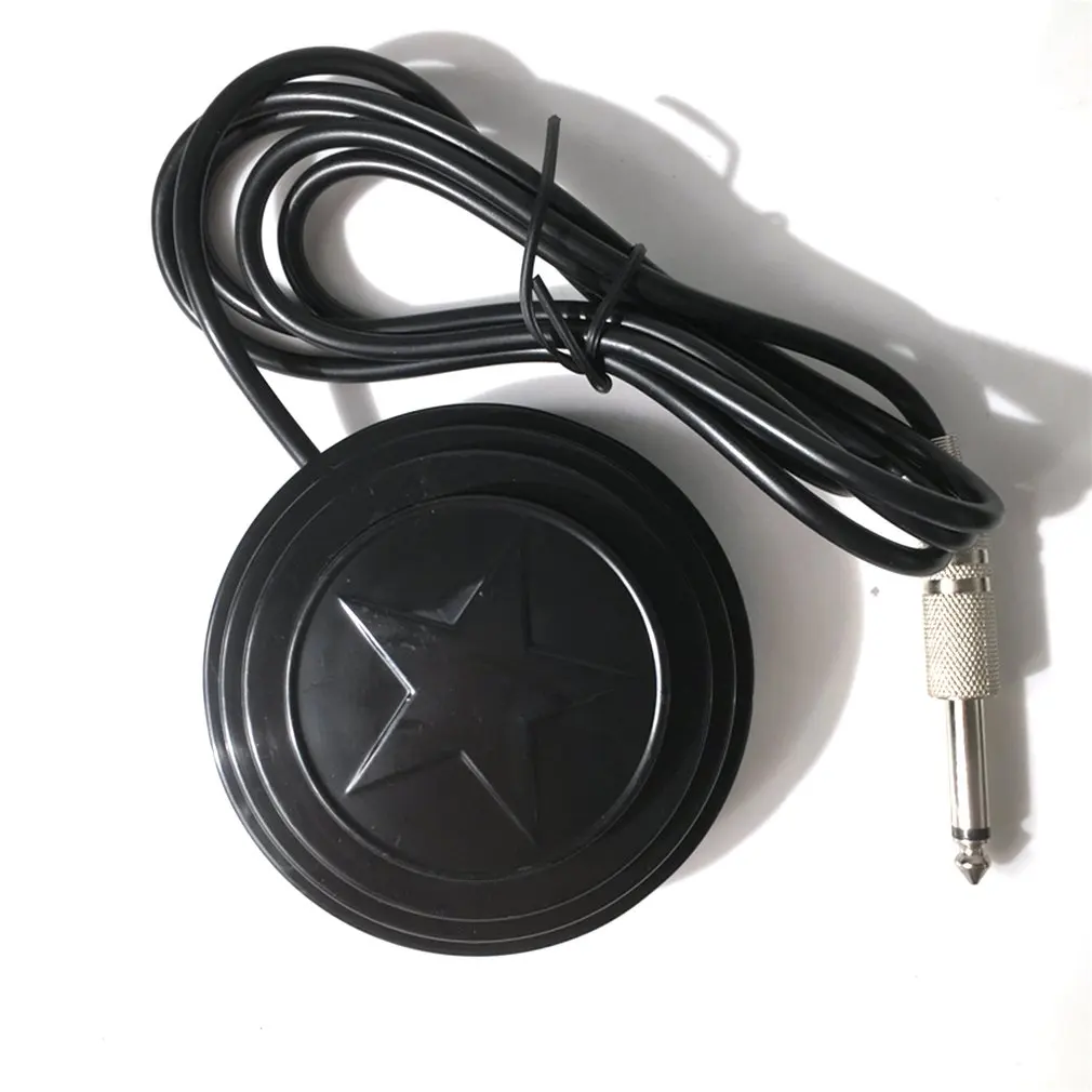 

Professional Tattoo Equipment Round Tattoo Foot Pedal with Star Pattern Foot Switch with Cable Tattoo Supply