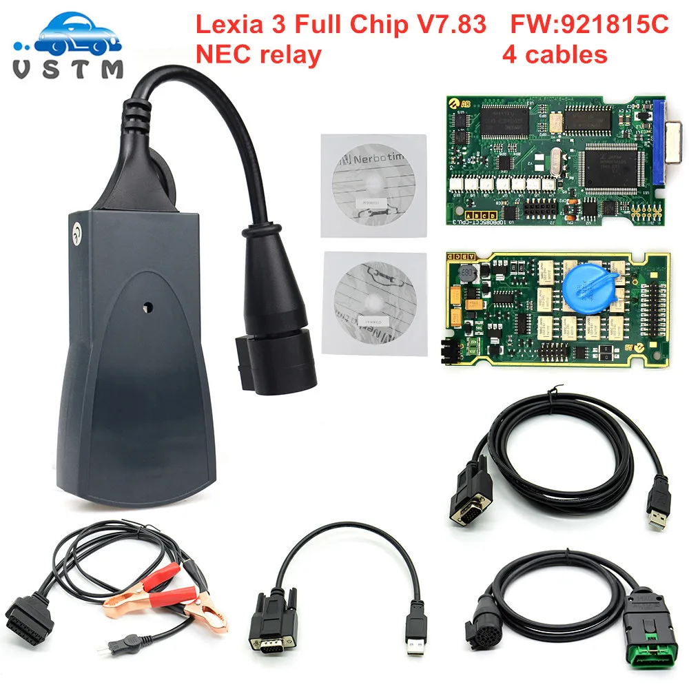 

Free ship Lexia 3 PP2000 Full Chip Diagbox V7.83 Firmware 921815C Lexia3 V48/V25 For Citr-oen for Peu-geot OBDII diagnostic-tool