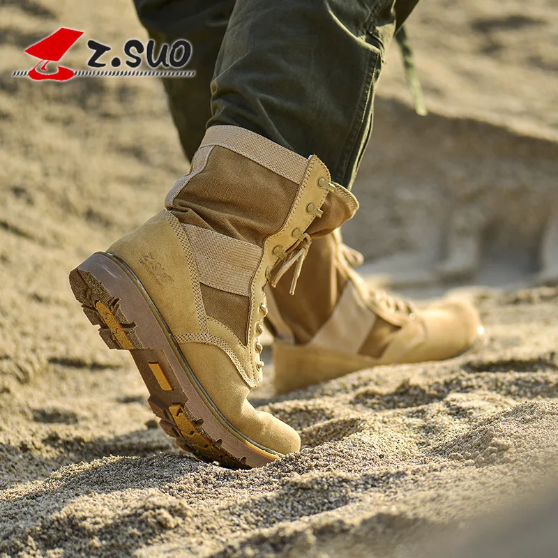 

ZSuo Outdoor Boots Men's Special Forces Desert Boots England Worker Boot MEN'S Military Boots Men's Boots Fashion Zs988