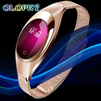 

Z18 Smart watch Women Fashion Band bracelet Blood Pressure Heart Rate Monitor Pedometer Fitness Tracker Watch FOR Android IOS