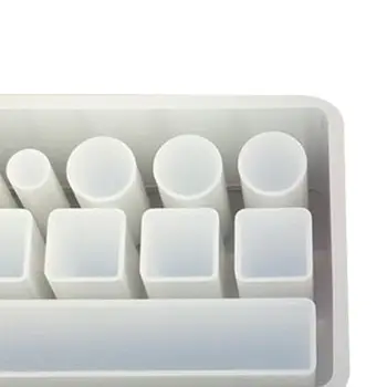 

DIY Handmade Crystal Epoxy Mold Rectangular Lattice Lipstick Storage Box Mould X7YC