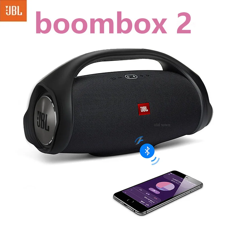 JBL-altavoz Boombox 2 altavoz inalámbrico portátil con Bluetooth IPX7, Subwoofer de música dinámico para exteriores, estéreo, resistente al agua