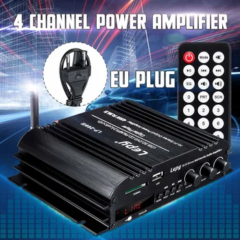 

LP 269S 4 Channel Car Amplifier Speaker Power Subwoofer HiFi Amp Bass bluetooth Stereo Sound FM 180W 12V EU Plug