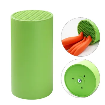 

Inserted Easy Clean Cutter Stand Safety Multifunctional Countertop Kitchen Utensil Holder Universal Round Storage Block Scissors