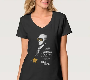 

Alexander Hamilton Quote Saying. Motivational Gift V-Neck Women's T-Shirt