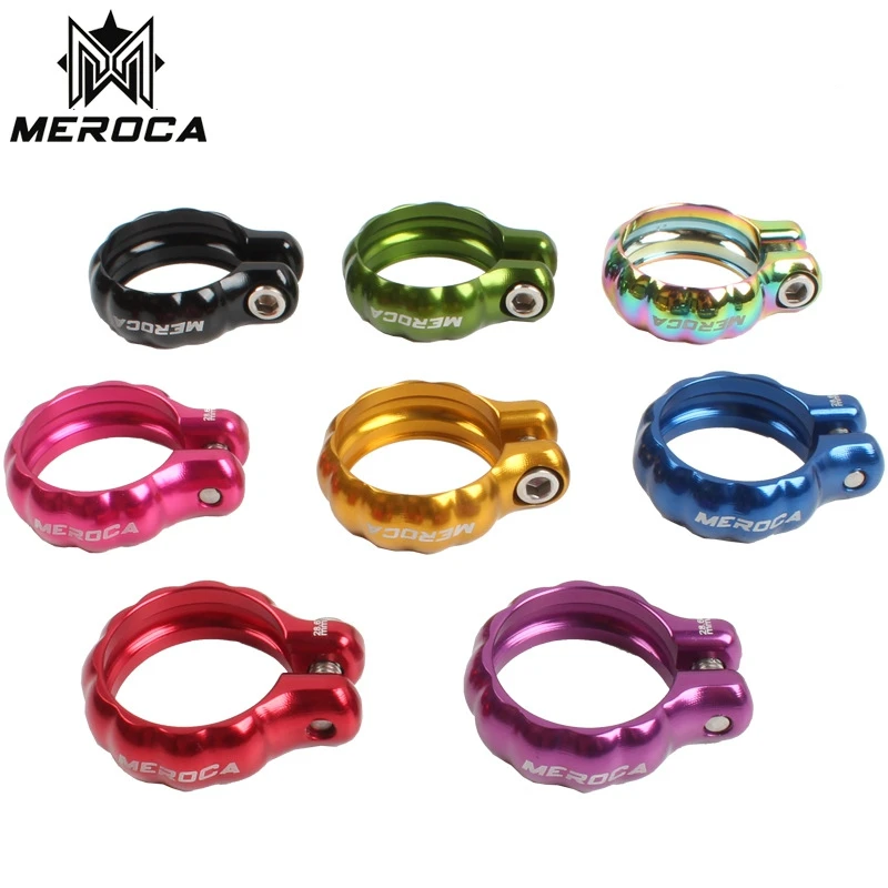 

MEROCA Balance Bike Colour Seatpost Clamp 26.8mm/28.6mm Ultralight Aluminum Alloy Seat Tube Bicycle Parts