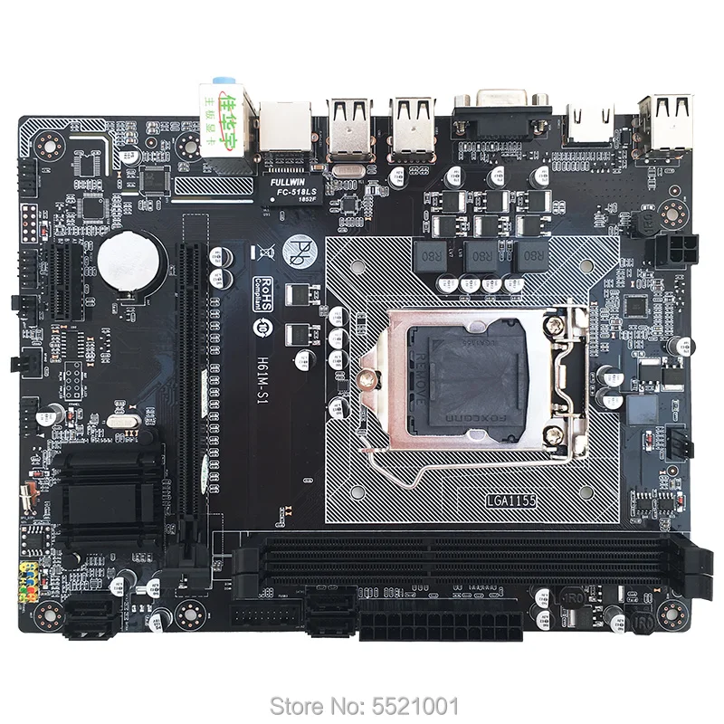 Материнская плата Lga1155 стабильная для Intel H61 Разъем памяти DDR3 компьютерные
