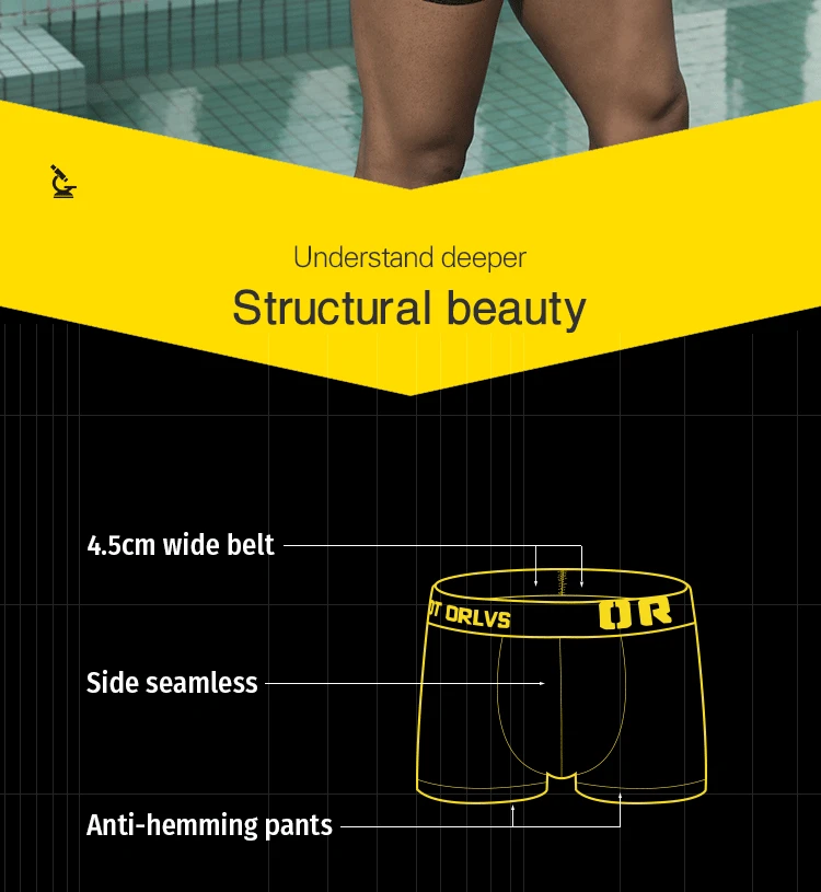 ORLVS Mesh мужские трусы боксеры Homme Мужское нижнее белье мужские боксеры Соблазнительные мужские трусы-боксеры OR207