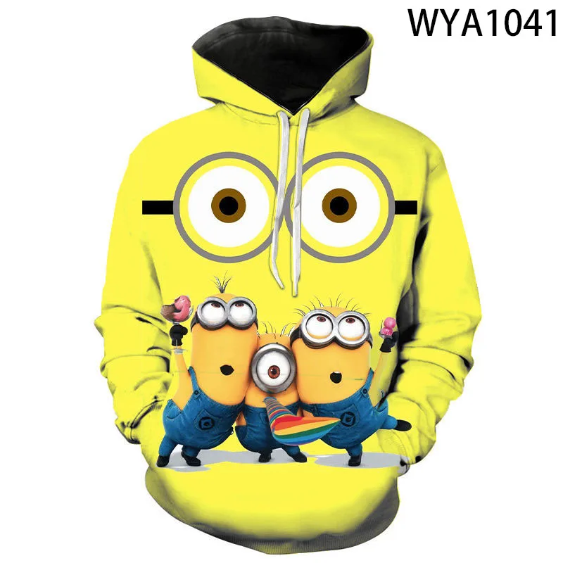 

Cartoon Despicable Me Minions 3D Printed Hoodies Men Women Children Hip Hop Streetwear Sweatshirts Boy Girl Cool Hoody Coat