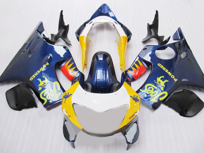 Injection Mold Fairing kit for HONDA CBR600F4 99 00 CBR600 F4 CBR 600F4 1999 2000 ABS Yellow blue Fairings set+Gifts HH24 | Автомобили и