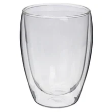 Household Drinkware Heat Resistant Double Layers Glass Kungfu Tea Cup Coffee Milk Glass Cup