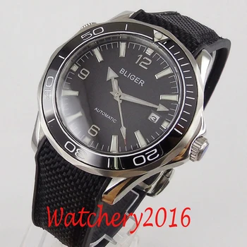 

BLIGER Design Brand Luxury Watch Automatic Black Watch Stainless Sapphire Ceramic Bezel Mechanical Mens Watch