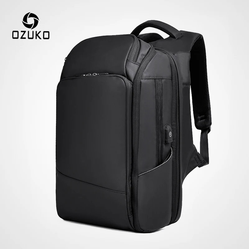 OZUKO 15 6 дюймов рюкзак для ноутбука мужской водонепроницаемый usb зарядка рюкзаки
