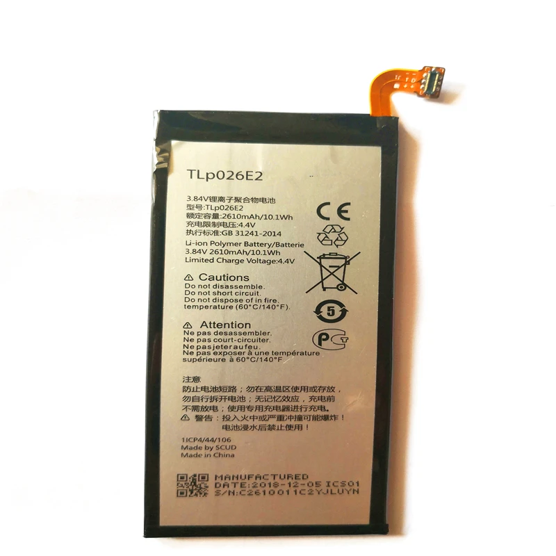 2610mAh TLp026E2 батарея для ALCATEL ONE TOUCH IDOL 4 6055K OT-6055 Idol 6055B 6055H 6055U 6055Y с ремонтными