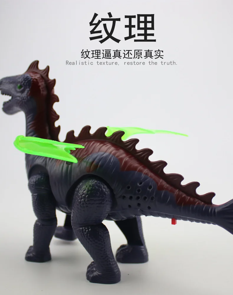 Стиль динозавр Юрского периода Модель Детский Электрический Дракон T-Rex звуковые игрушки стойло пластик имитация животного