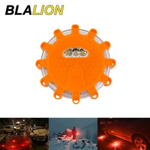 Car LED Emergency Light Auto Strobe Light Beacon Lamp Magnetic Button Control Roadside Rescue Road Safety Lamp Auto Warning Lamp