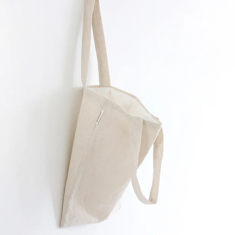 Горячая Хлопок Холст хозяйственные сумки простой дизайн сумки для мужчин женщин Многоразовые Хлопок Продуктовый эко девушки одного плеча сумка - Цвет: Beige