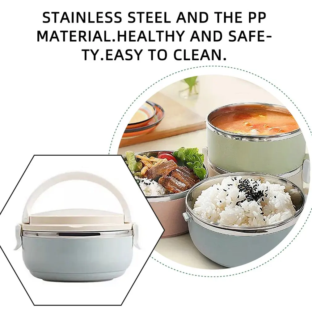 Compact Size Home Office Lunch Box Thermal For Food Bento Box Stainless Steel Lunch Box For Kids Portable Picnic