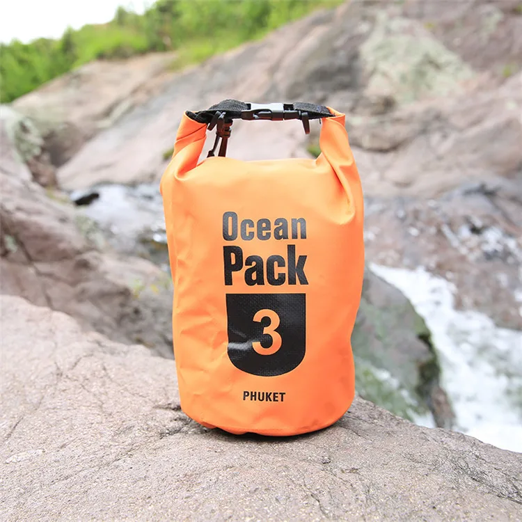 Manufacturers Direct Selling 3L Thick Mesh Folder 500D Waterproof Bucket Bag Beach Drifting Swimming Waterproof Bucket Bag Water