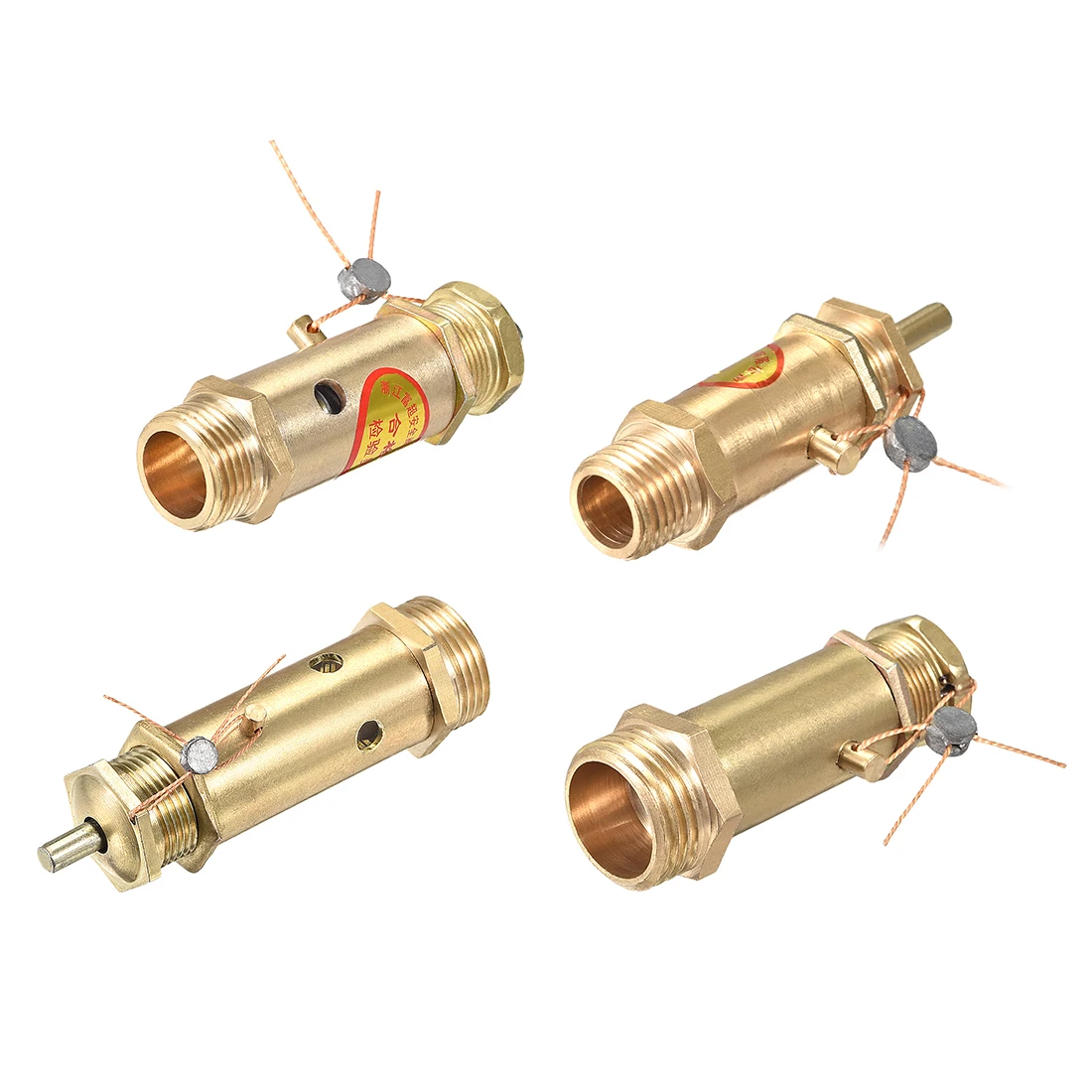 

uxcell 1/2Pcs Air Compressor Pressure Relief Valve Release G 1/2" 1/4" 3/4" 3/8" NPT Male Inlet 115 PSI Preset for System