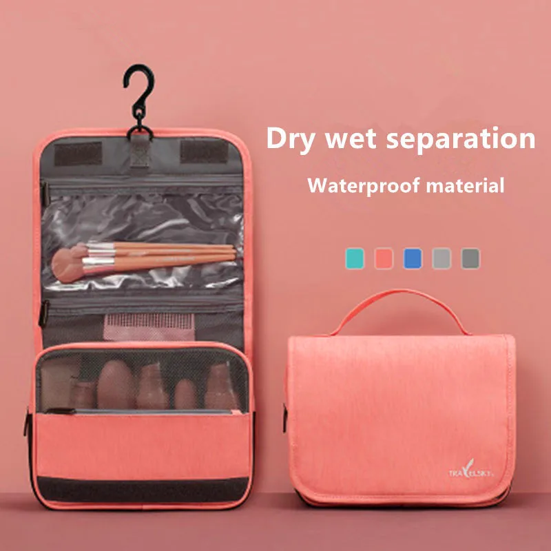 

Travel storage bag waterproof make-up bag folding large capacity washing bag poor travel dry wet separation storage bag