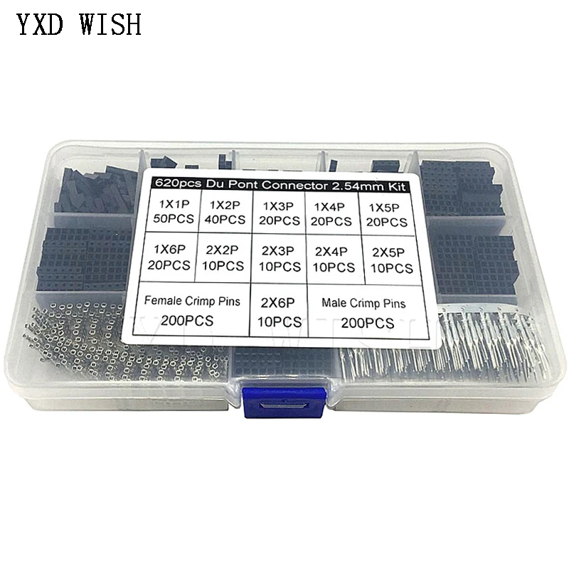 sn 28b + 620pcs Conector Dupont 2 54mm Kit sn 28b 620pcs conector dupont 254mm kit 01