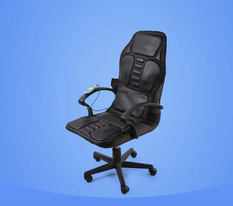 Car Home Office Full-Body Massage Cushion Heat Vibrate Mattress Back Neck Massage Chair 12V massage cushion