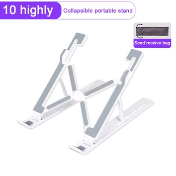 

Foldable Laptop Holder Stand Adjustable Bracket Cradle Lifting Cooling Holder With Non-slip Pad Laptop Accessories For Macbook
