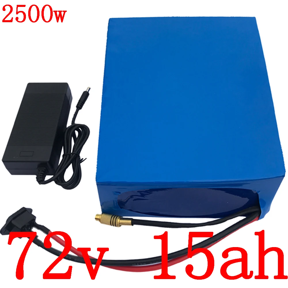 ebike battery 18650 cell 72V Battery Pack 15AH Lithium For 2000W 1500W 1000W Electric Bike Scooter+2A charger | Спорт и развлечения