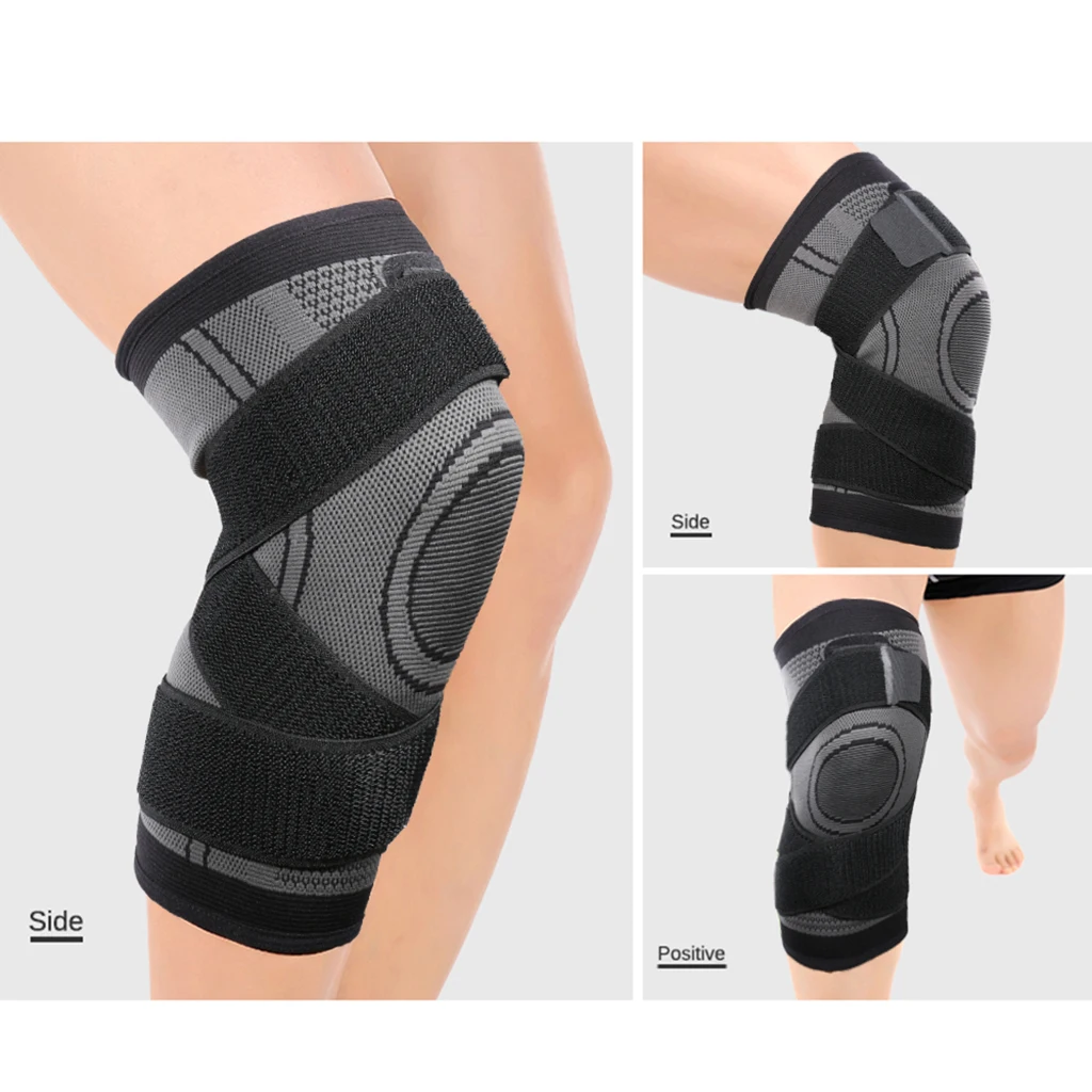 Compression Knee Brace With Strap Sports Patella Support Protector Pain Ease