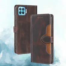 For OPPO F17 Pro A93 Case Book Wallet Magnetic Leather Flip Cover Card Stand Soft Cover Luxury Mobile Phone Bags Reno 4 Lite 4F