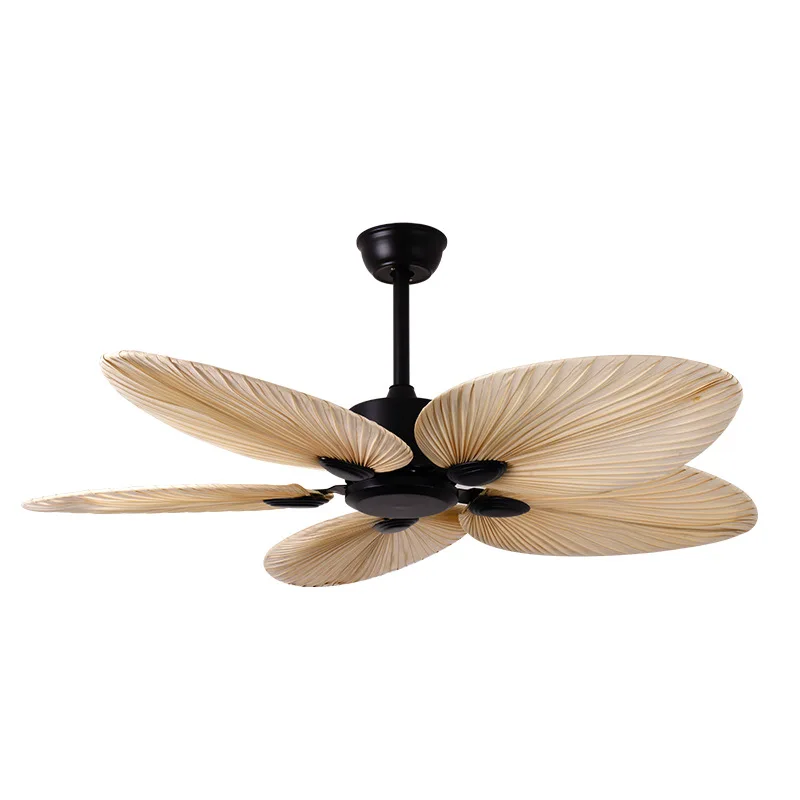 Ceiling Fan Palm Leaf Light Ceiling Fan Remote Control Fan Blades