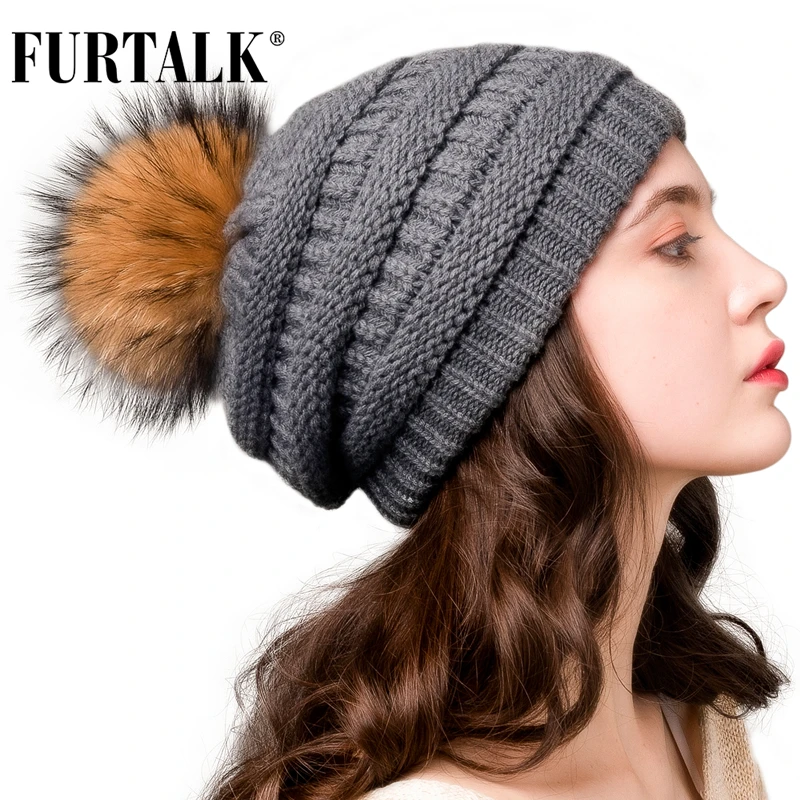 Furtalk Beanie Hat for Women Men Winter Hat Womens Cuffed Beanies Knit Skull Cap Warm Ski Hats