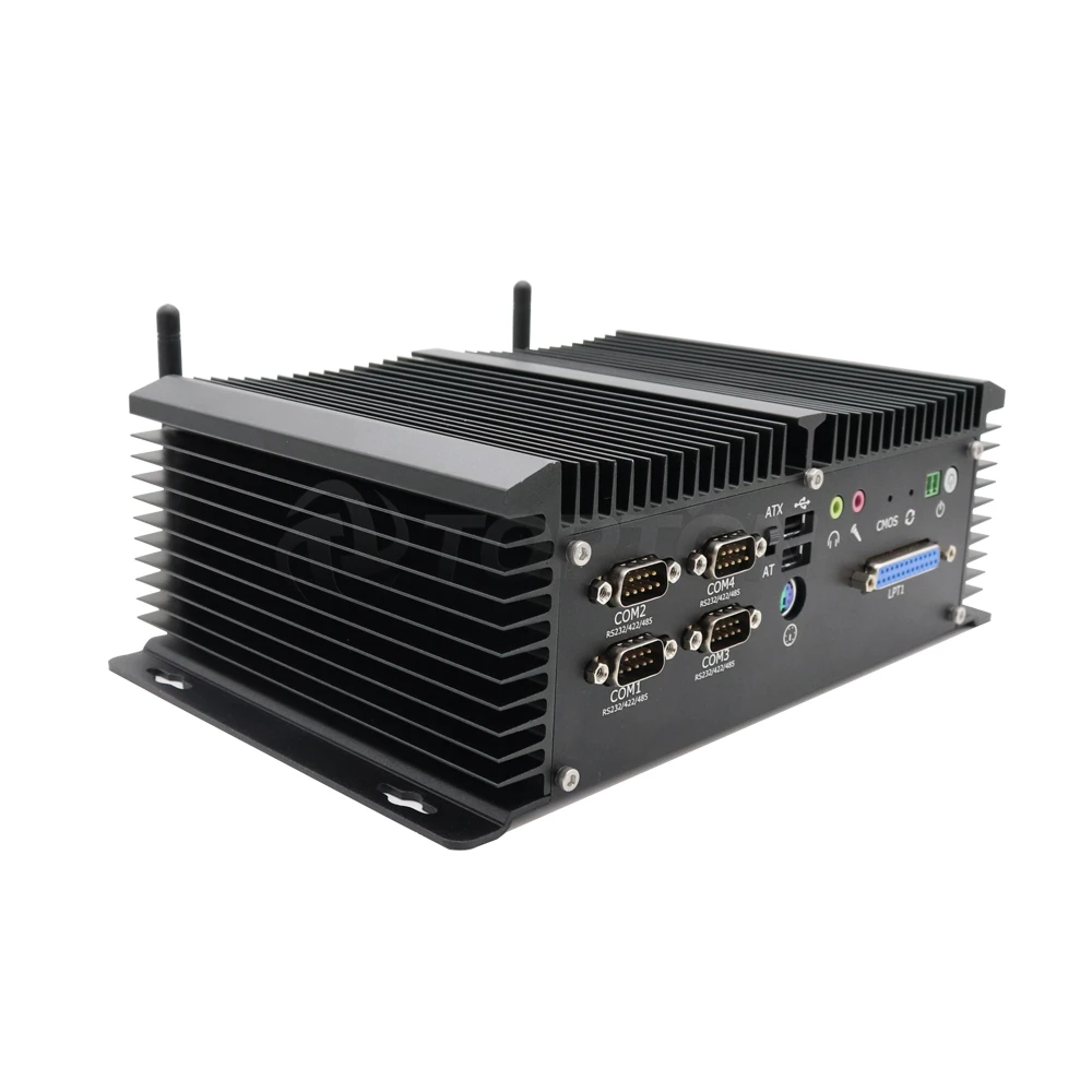 Безвентиляторный промышленный мини компьютер IPC Intel J1900 четырехъядерный 7x24 часа 2