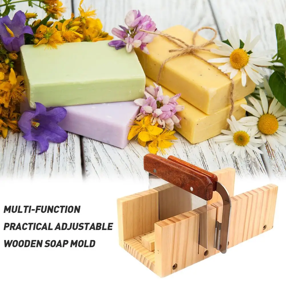 Multi-function Adjustable wooden soap mold hand-made bread knife mold with 2 wave and straight planing tools #CW