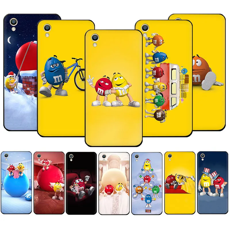 

M&M's Chocolate cartoon Silicone Soft Phone Case for OPPO R17 R15 F11 Pro R11 R9 S A77 A73 A83 A7 A37 A59 A5