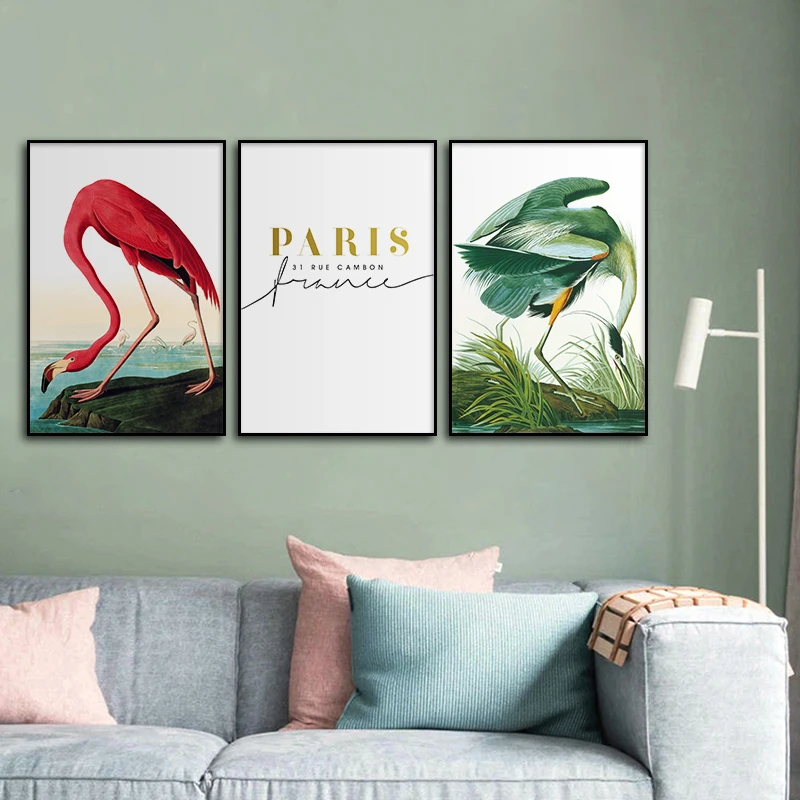 Nordic-Animal-Bird-Flamingo-A4-A3-Canvas-Art-Painting-Print-Poster-Picture-Living-Room-Bedroom-Retro (2)