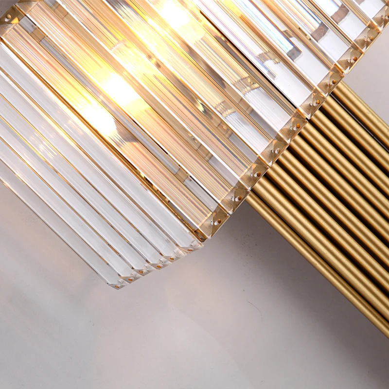 Modern Crystal Golden Wall Light 6 Modern Crystal Golden Wall Light 6